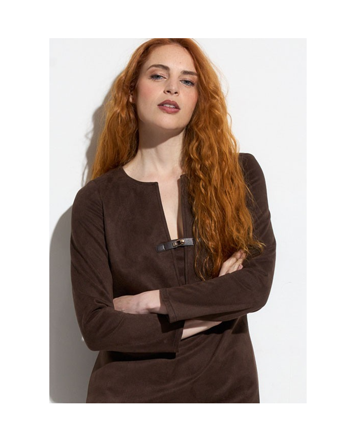 Vestido v-30808 k-kou mujer