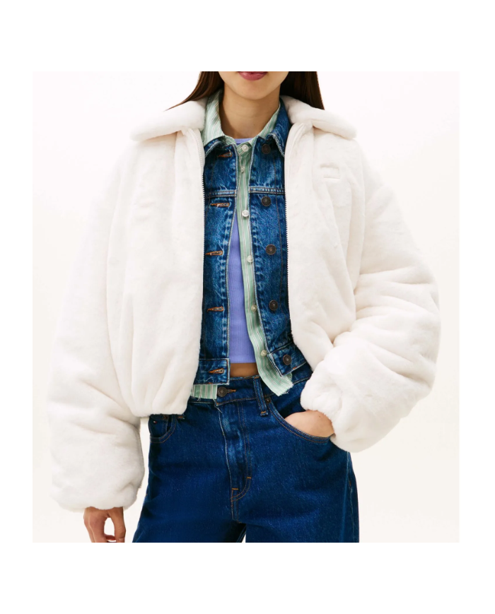 Parka pelo dw0dw21669 tommy jeans mujer