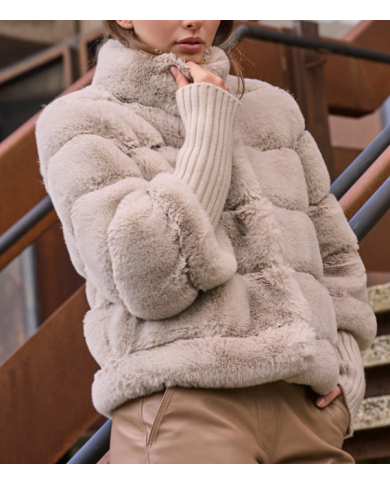 Abrigo feline rinopelle mujer