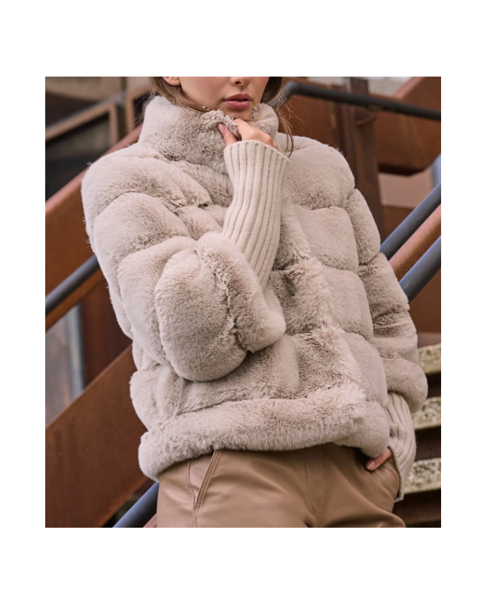 Abrigo feline rinopelle mujer