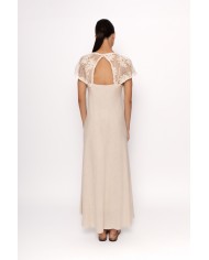 Vestido lino 49604 arggido mujer