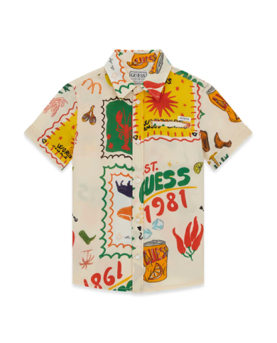 Camisa l6gh02 wg5v0 guess niÑo