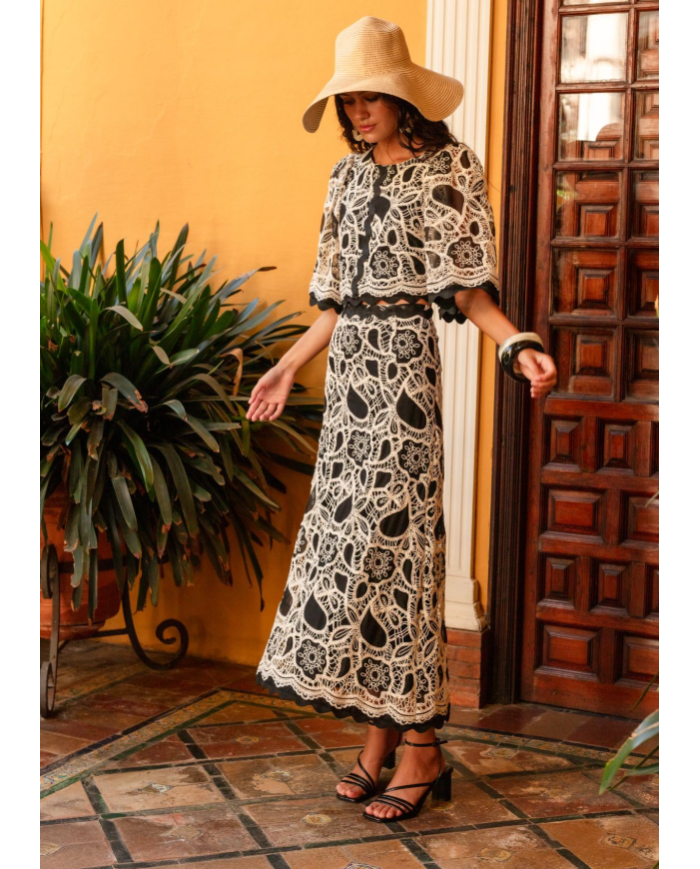 Top guipur a.t629.1 mass by matilde cano mujer