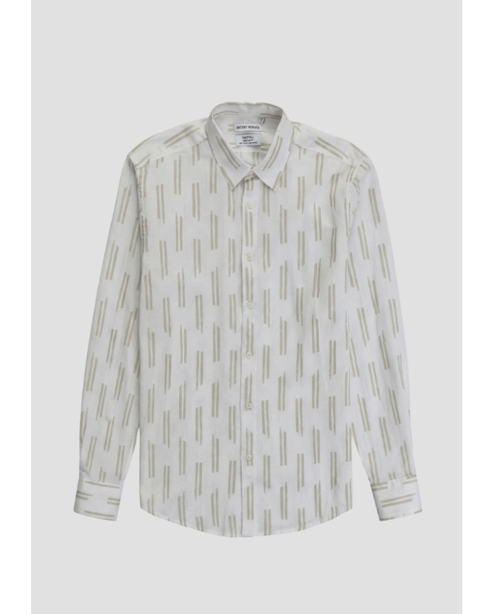 Camisa lino mmsl00789 fa430661 morato hombre