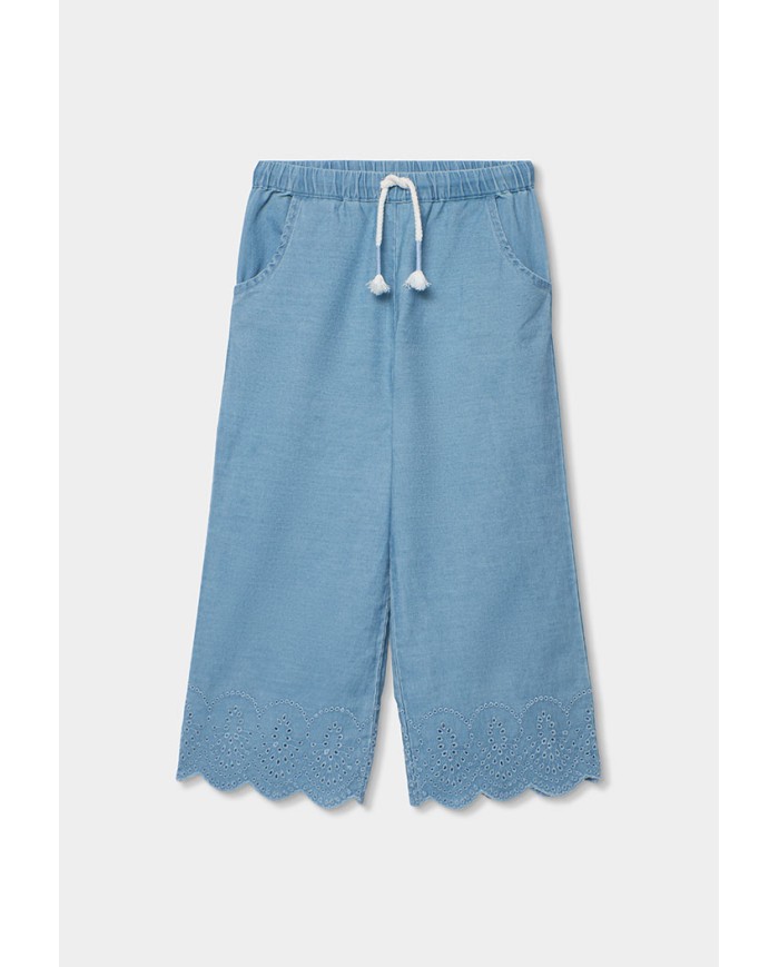 Plon. denim bordado 323086 boboli niÑa