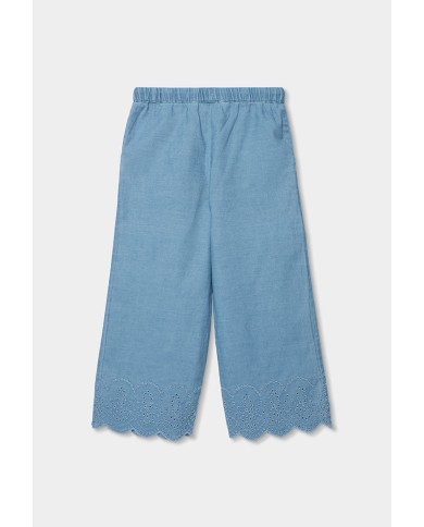 Plon. denim bordado 323086 boboli niÑa