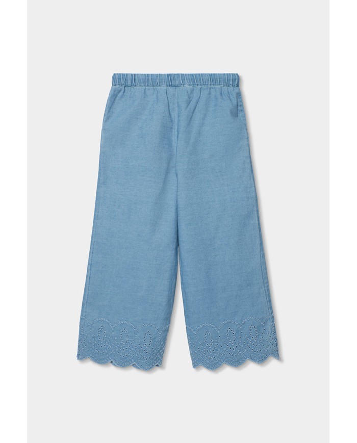 Plon. denim bordado 323086 boboli niÑa