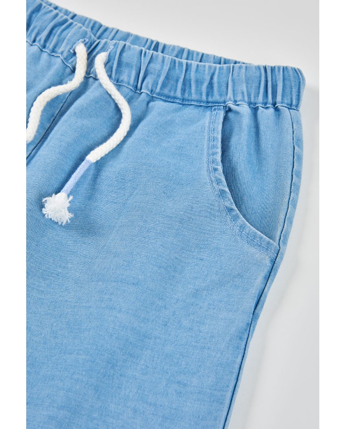 Plon. denim bordado 323086 boboli niÑa