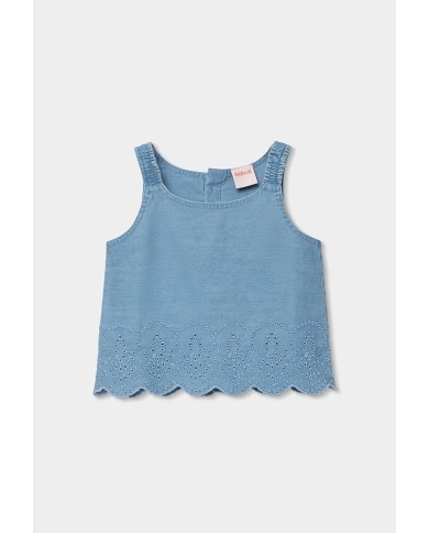 Top denim 323075 boboli niÑa