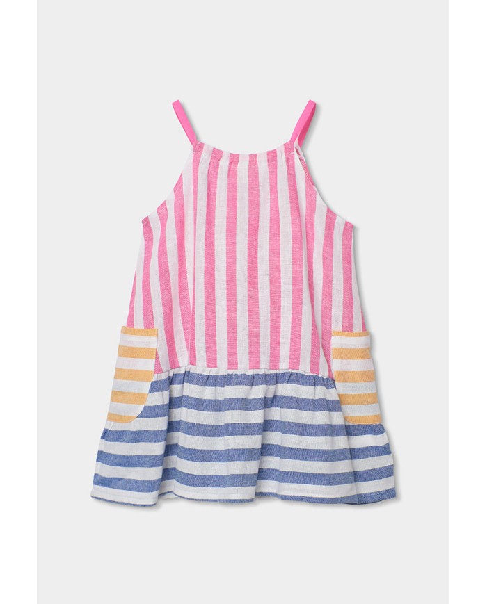 Vestido lino 343033 boboli niÑa