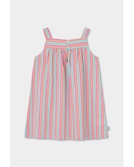 Vestido rayas popelin 333098 boboli niÑa