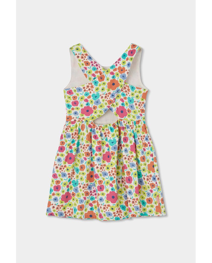 Vestido saten 313041 boboli niÑa