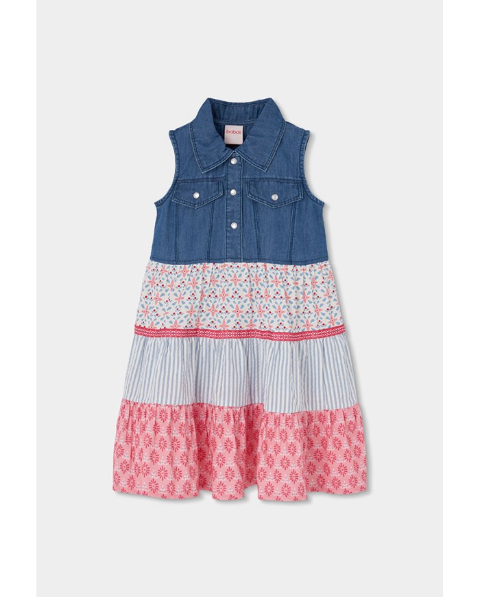 Vestido denim 303130 boboli niÑa