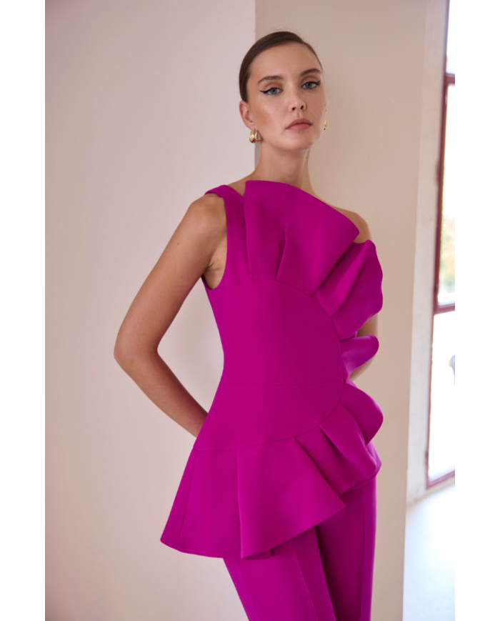 Conj. top/plon. carla ruiz mujer