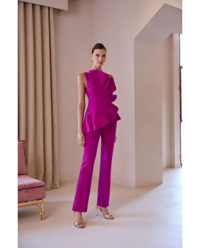 Conj. top/plon. carla ruiz mujer