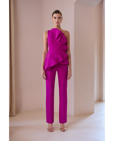 Conj. top/plon. carla ruiz mujer