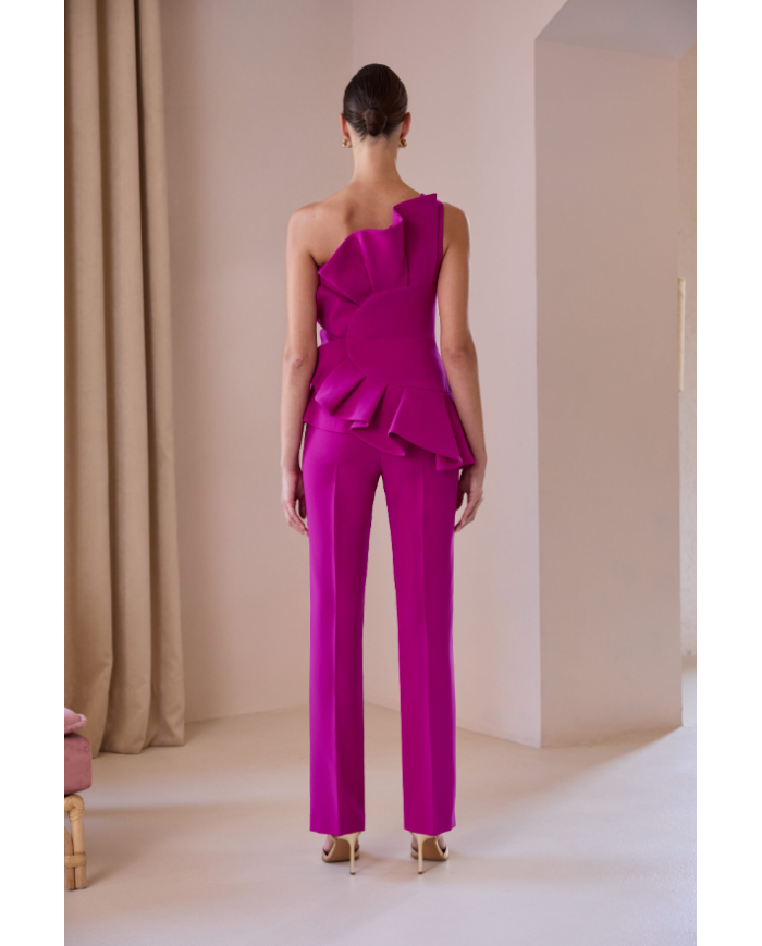 Conj. top/plon. carla ruiz mujer