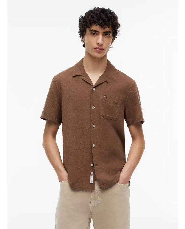 Camisa m/c dm0dm23058 tommy jeans hombre