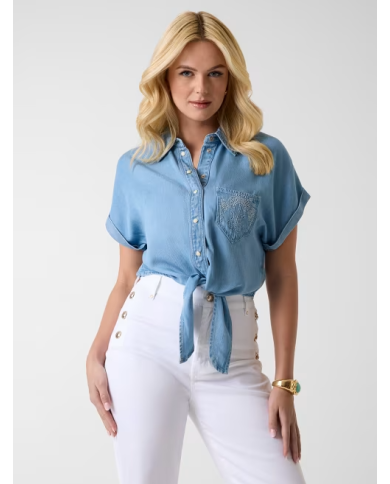 Camisa w6gh18 d0713 guess mujer