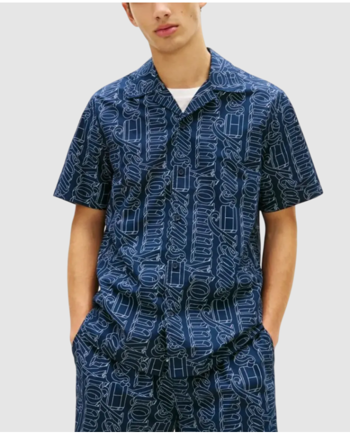 Camisa m/c dm0dm22792 tommy jeans hombre