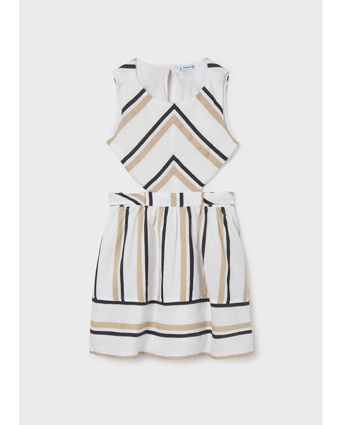 Vestido rayas 8c 6921 mayoral niña