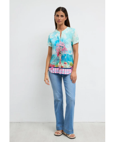 Camisa saya tinta mujer