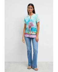 Camisa saya tinta mujer