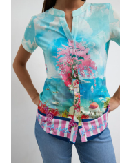 Camisa saya tinta mujer