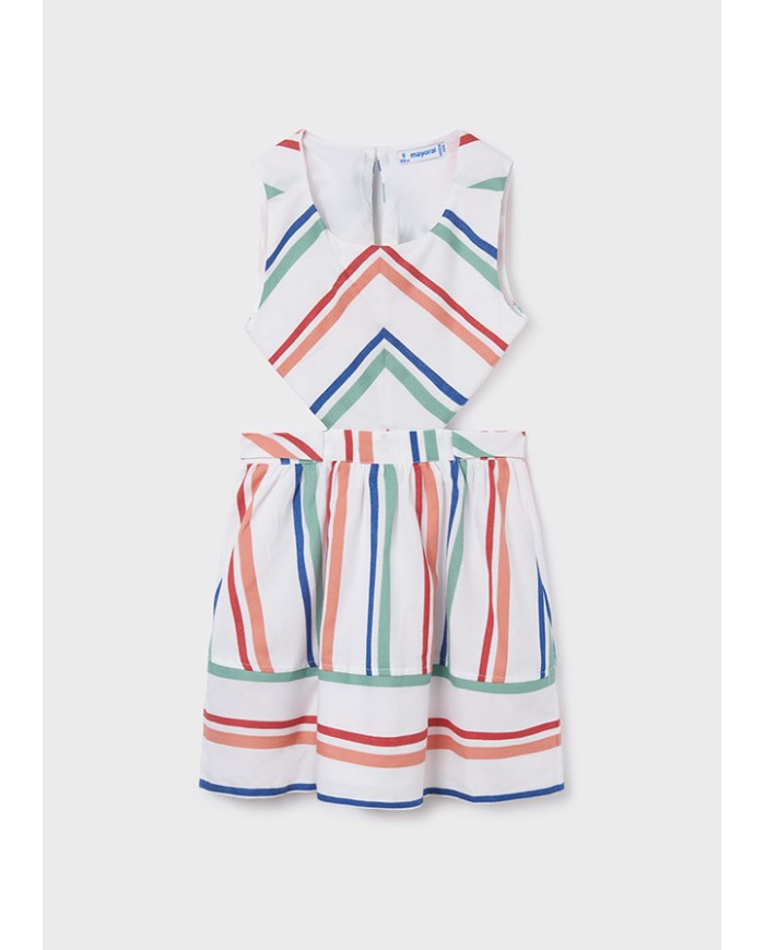 Vestido rayas 8c 6921 mayoral niña