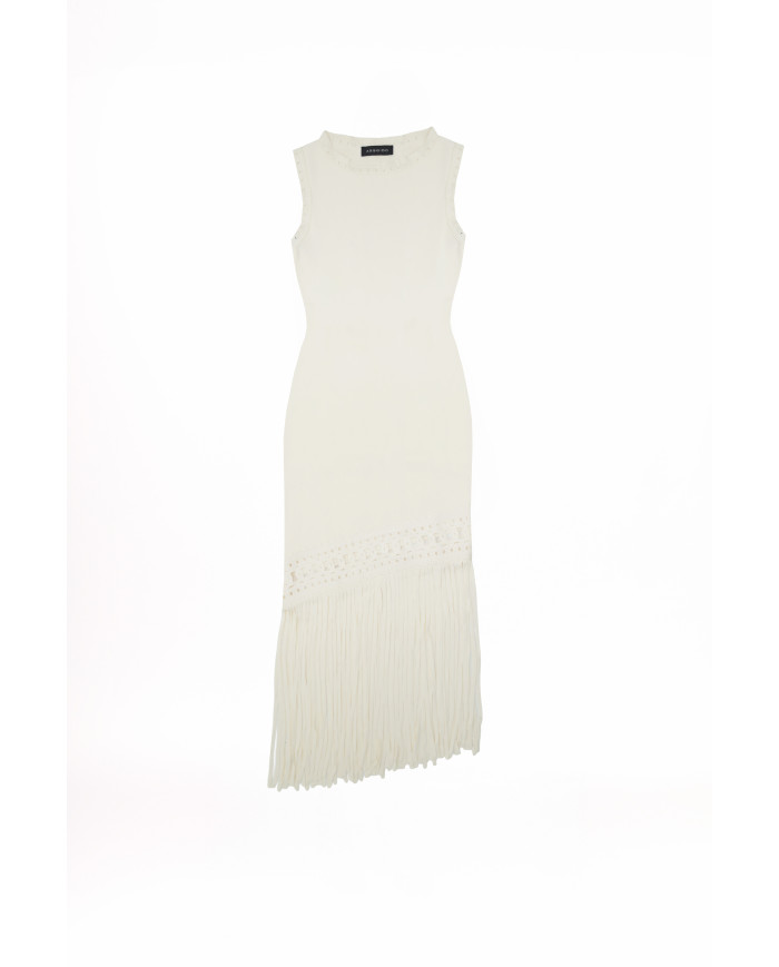 Vestido flecos 249702 arggido mujer