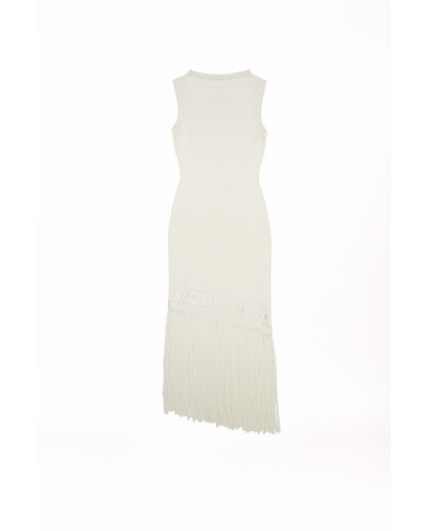 Vestido flecos 249702 arggido mujer