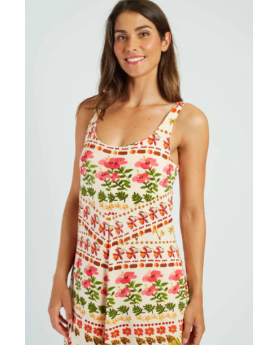 Vestido p610168 miel derhy mujer