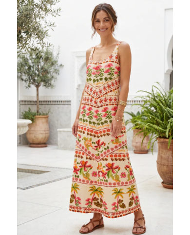 Vestido p610168 miel derhy mujer