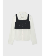 Blusa popelin 8f 7120 mayoral niÑa
