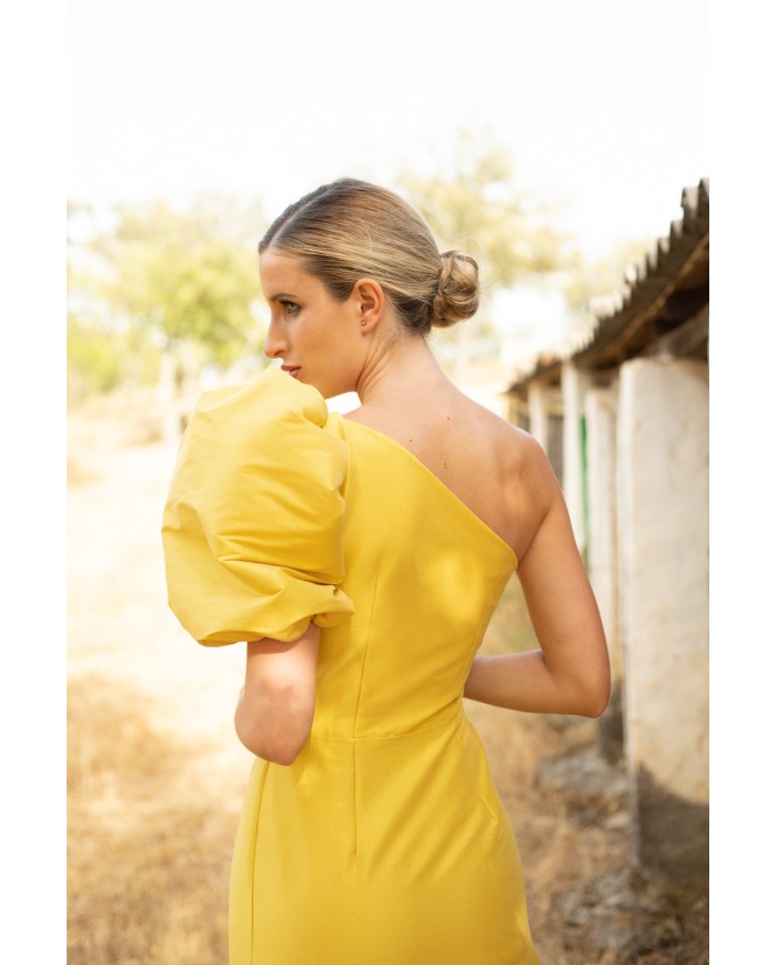 Vestido midi elie magnolia mujer