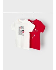 Set 2 Camisetas m/c 5g 3022 mayoral niña