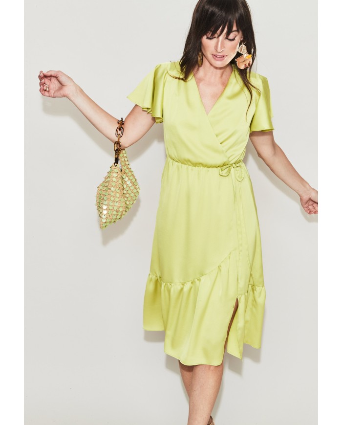 Vestido liso 8919-231 merletti mujer