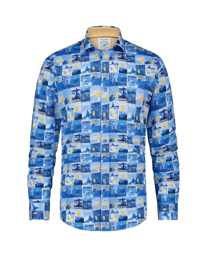 Camisa 26.01.012 a fish named fred hombre