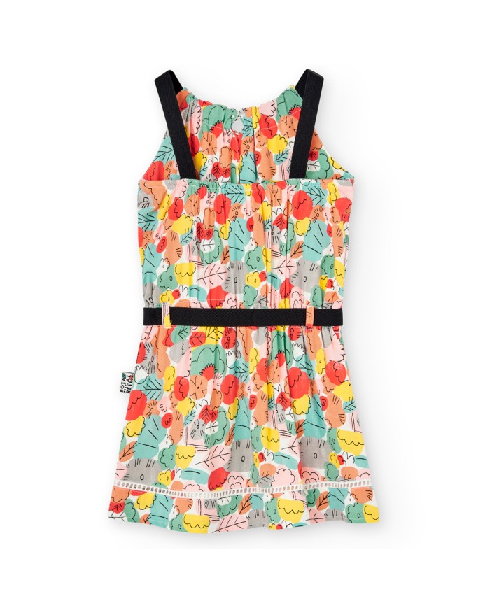 Vestido viscosa 416045 boboli niña