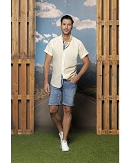 Camisa m/l lino sburgi 23526 southwest hombre