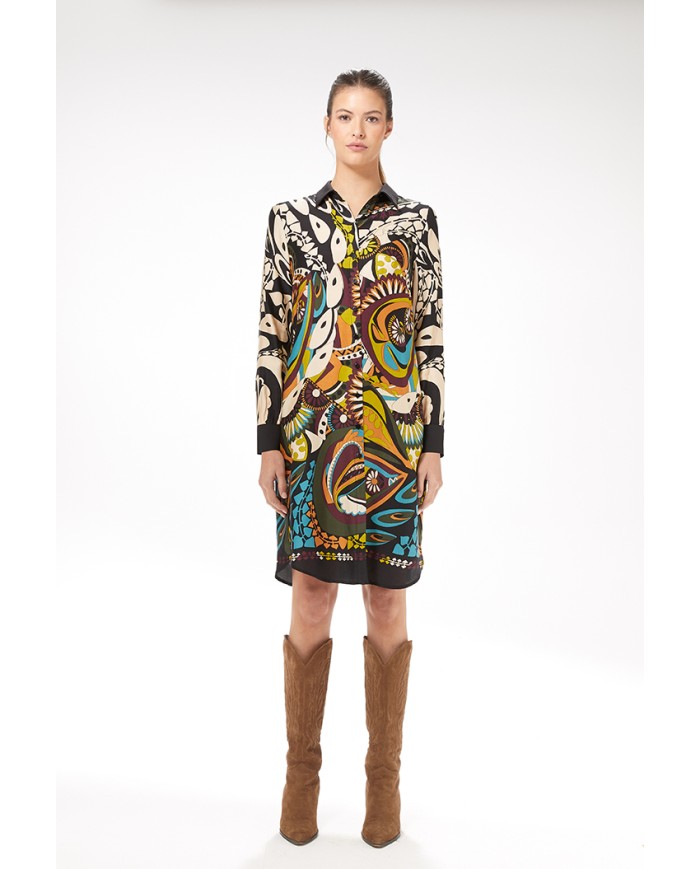 Vestido camisero 47036 arggido mujer