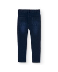Pantalon felpa denim 490014-23 boboli niÑa