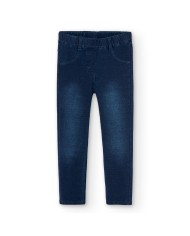Pantalon felpa denim 490014-23 boboli niÑa