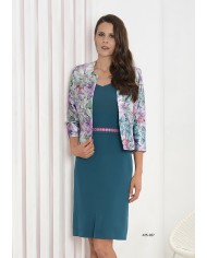 Conj. vestido-abrigo 151-556 carfi mujer Conj. vestido-abrigo 151-556 carfi mujer