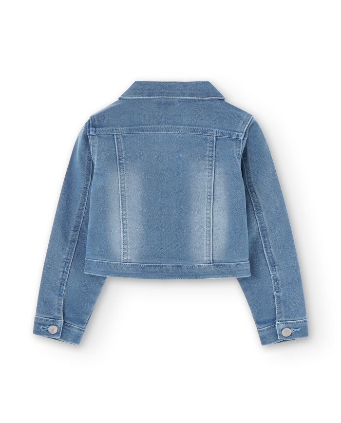 Cazadora denim 498012-bleach boboli niÑa Cazadora denim 498012-bleach boboli niÑa