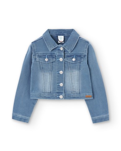 Cazadora denim 498012-bleach boboli niÑa Cazadora denim 498012-bleach boboli niÑa