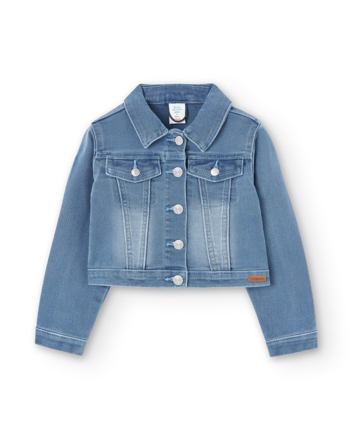 Cazadora denim 498012-bleach boboli niÑa Cazadora denim 498012-bleach boboli niÑa