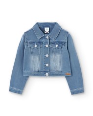 Cazadora denim 498012-bleach boboli niÑa Cazadora denim 498012-bleach boboli niÑa