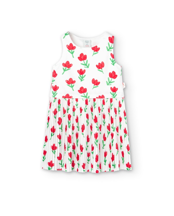 Vestido punto 418036-9382 boboli niÑa