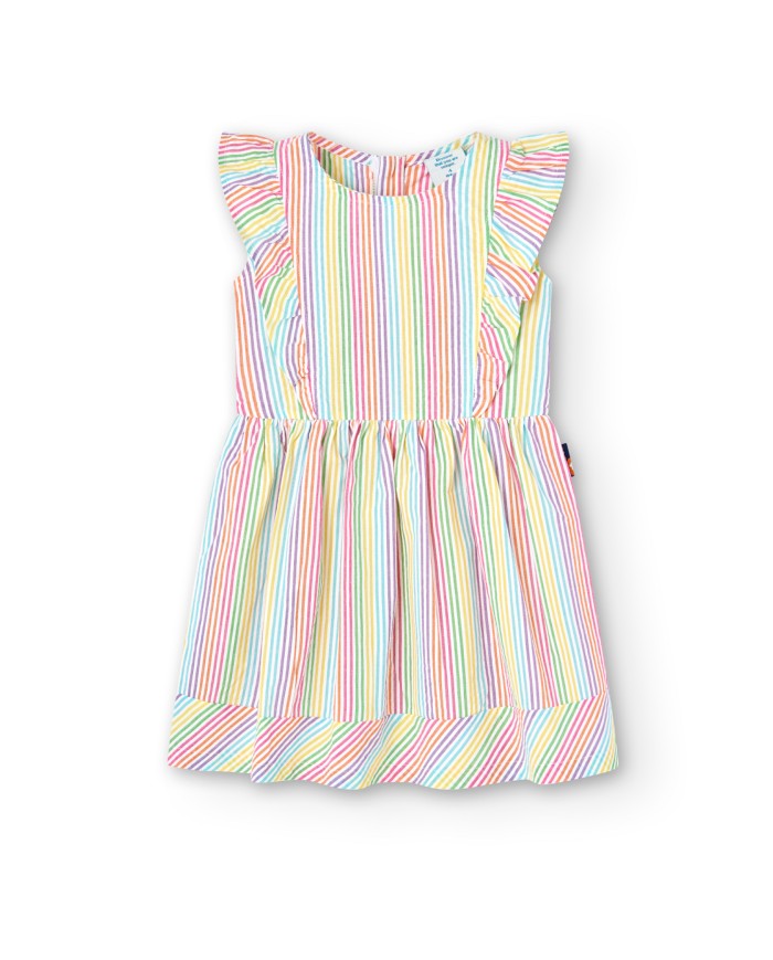 Vestido popelin 408103-9381 boboli niÑa